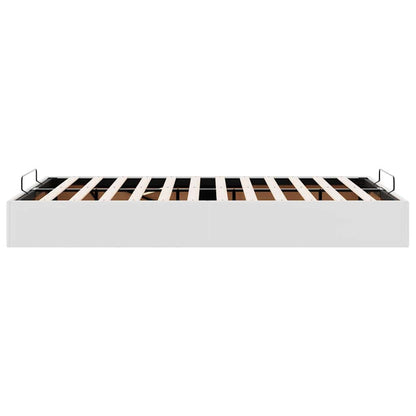 Ottoman-Bett ohne Matratze Weiß 120x190 cm Kunstleder
