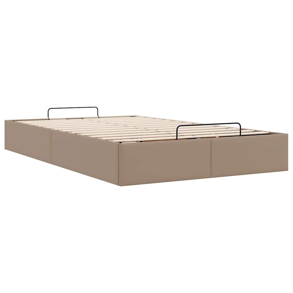 Ottoman-Bett ohne Matratze Cappucino 120x200cm Kunstleder