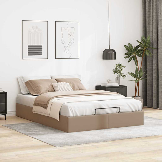 Ottoman-Bett ohne Matratze Cappucino 140x200cm Kunstleder