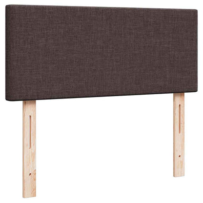 Ottoman-Bett mit Matratze Dunkelbraun 120x190 cm Stoff