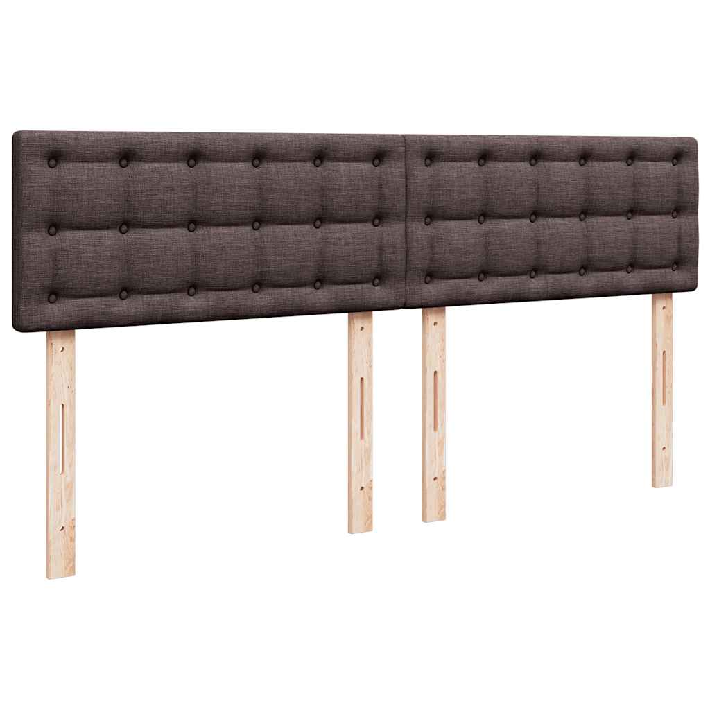 Ottoman-Bett mit Matratze Dunkelbraun 180x200 cm Stoff