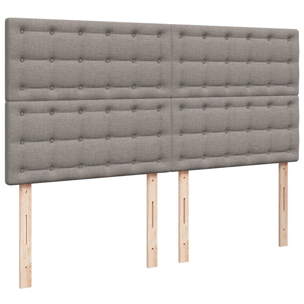 Ottoman-Bett mit Matratze Taupe 160x200 cm Stoff