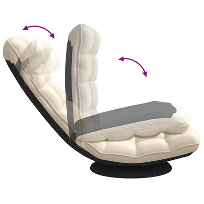 Bodenstuhl Drehbar Leinen 70x51x79 cm