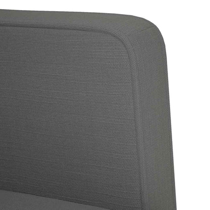 Zweisitzer-Sofa Dunkelgrau 111 cm Stoff