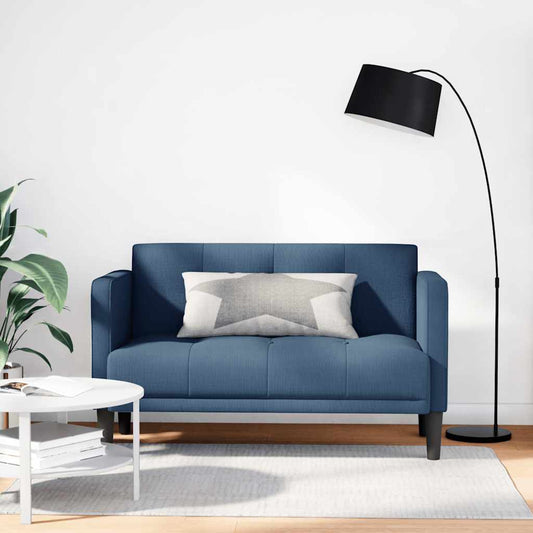 Zweisitzer-Sofa Blau 111 cm Stoff
