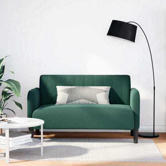 Zweisitzer-Sofa Dunkelgrün 109 cm Samt