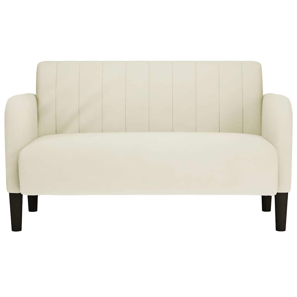 Zweisitzer-Sofa Creme 109 cm Samt