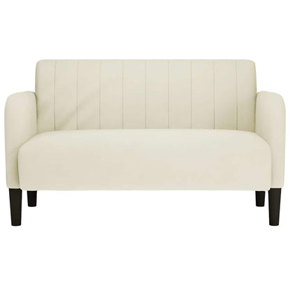 Zweisitzer-Sofa Creme 109 cm Samt