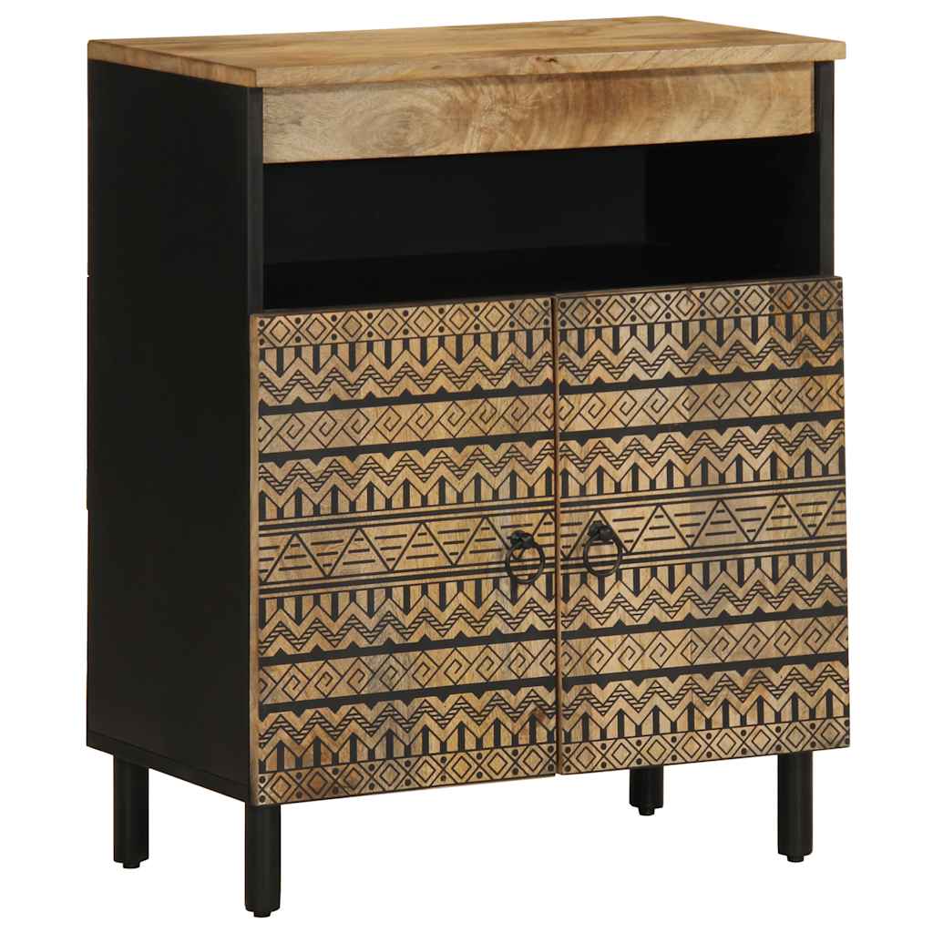 Sideboard 60x33,5x75 cm Raues Mangoholz