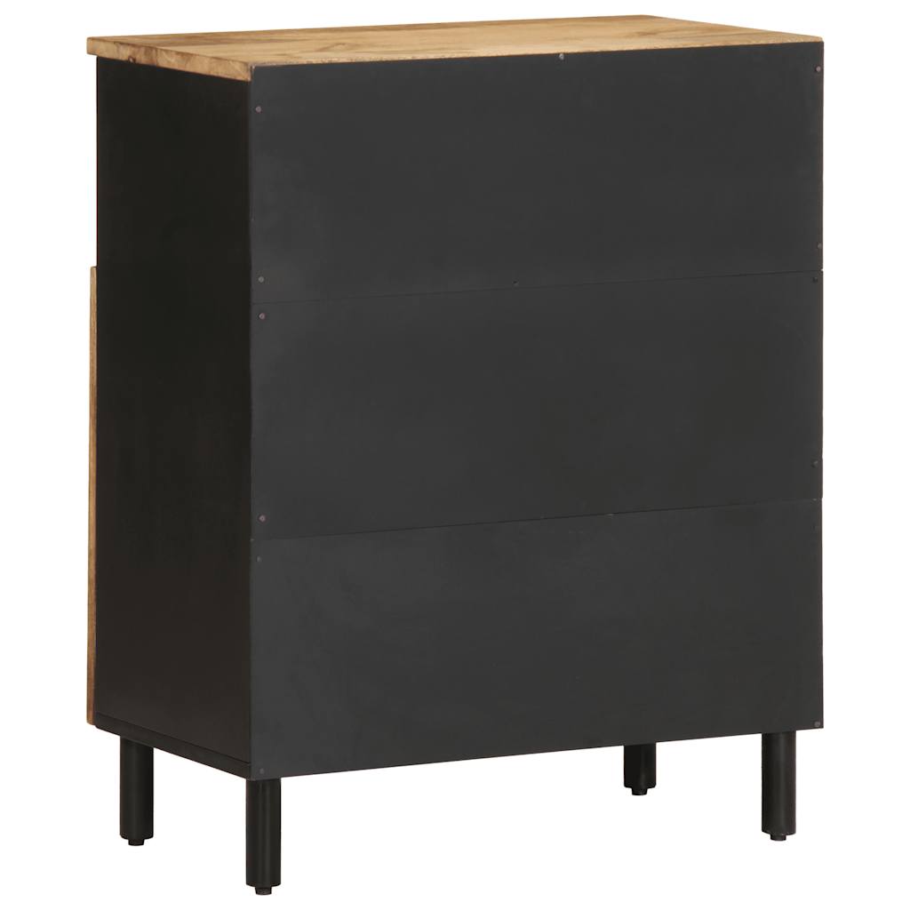 Sideboard 60x33,5x75 cm Raues Mangoholz