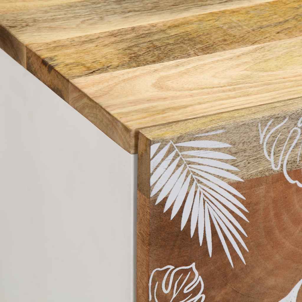 Nachttische 2 Stk. 40x33,5x46 cm Massivholz Mango