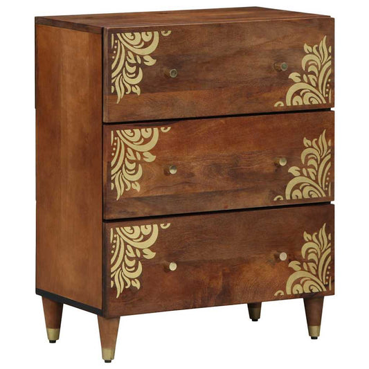 Sideboard Braun 60 x 33.5 x 75 cm Massivholz Mango