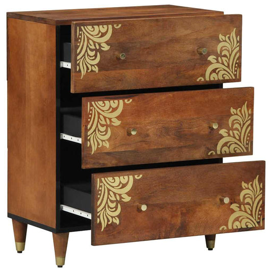 Sideboard Braun 60 x 33.5 x 75 cm Massivholz Mango