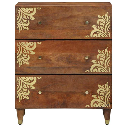 Sideboard Braun 60 x 33.5 x 75 cm Massivholz Mango