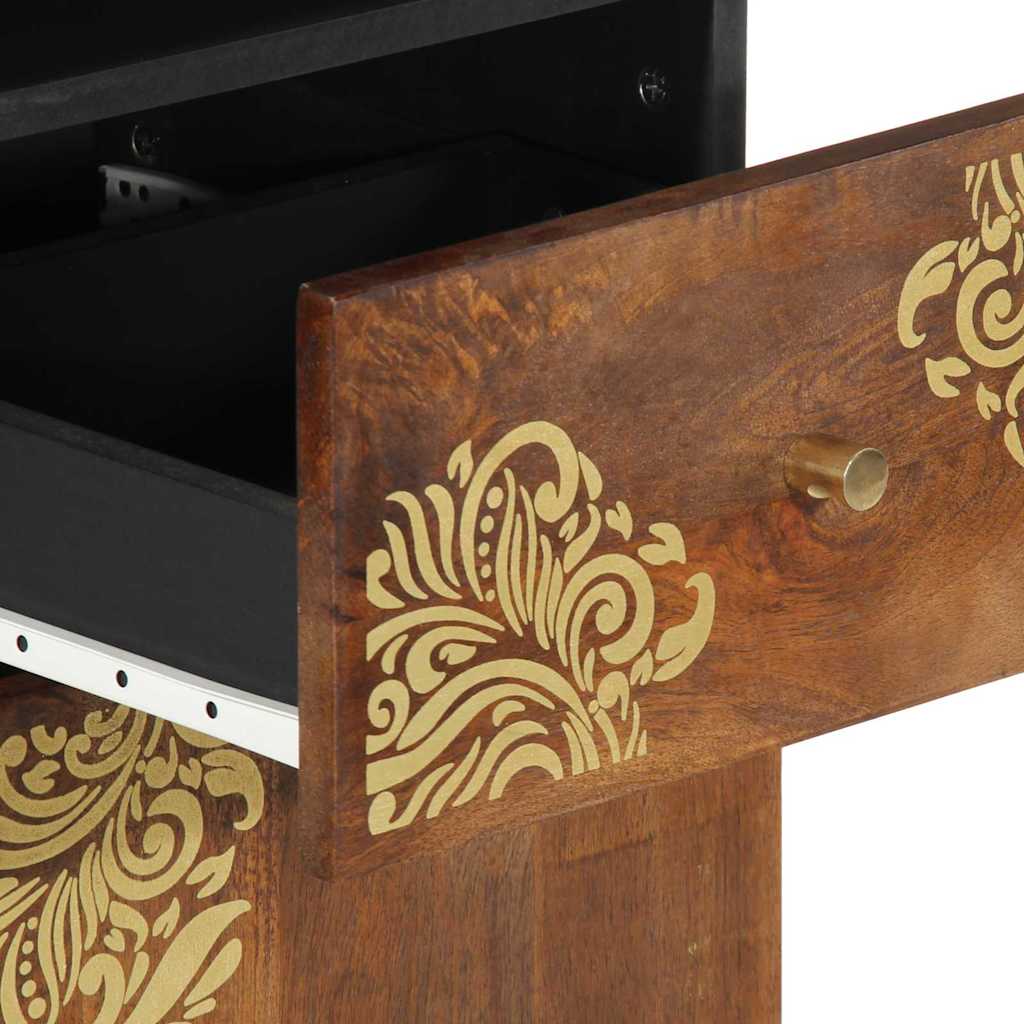 Sideboard Honigbraun 38 x 33,5 x 160 cm Massivholz Mango