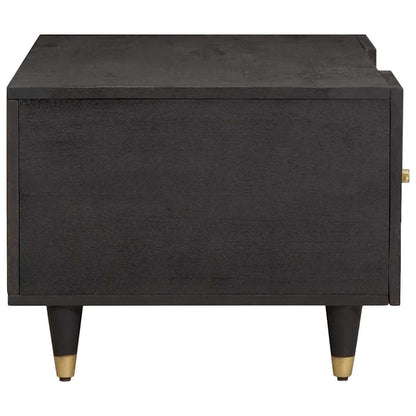 Couchtisch Schwarz 100 x 54 x 40 cm Massivholz Mango