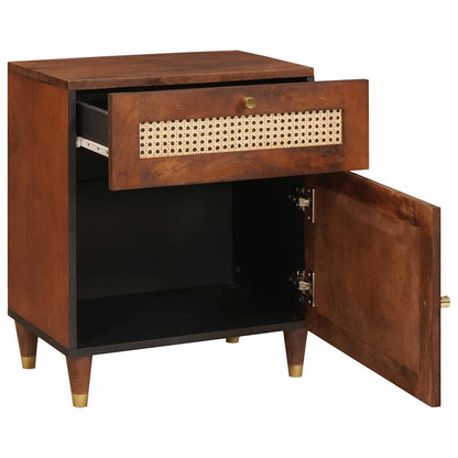 Nachttische Braun 50 x 33 x 60 cm Massivholz Mango