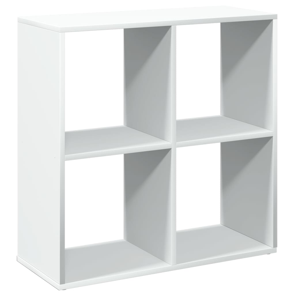 Raumteiler Bücherregal Weiß 69,5 x 29 x 69,5 cm Holzwerkstoff