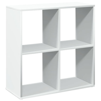 Raumteiler Bücherregal Weiß 69,5 x 29 x 69,5 cm Holzwerkstoff