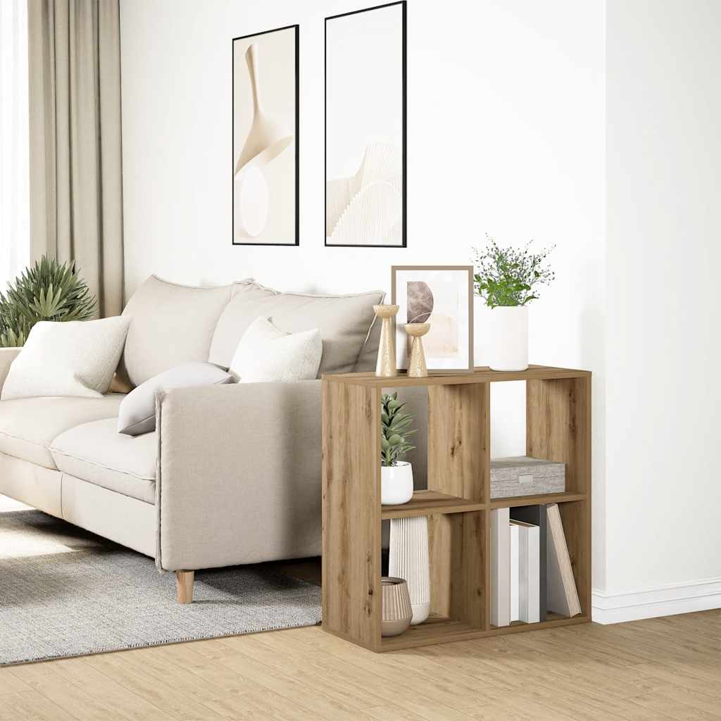 Raumteiler-Bücherregal Artisan-Eiche 69,5x29x69,5 cm