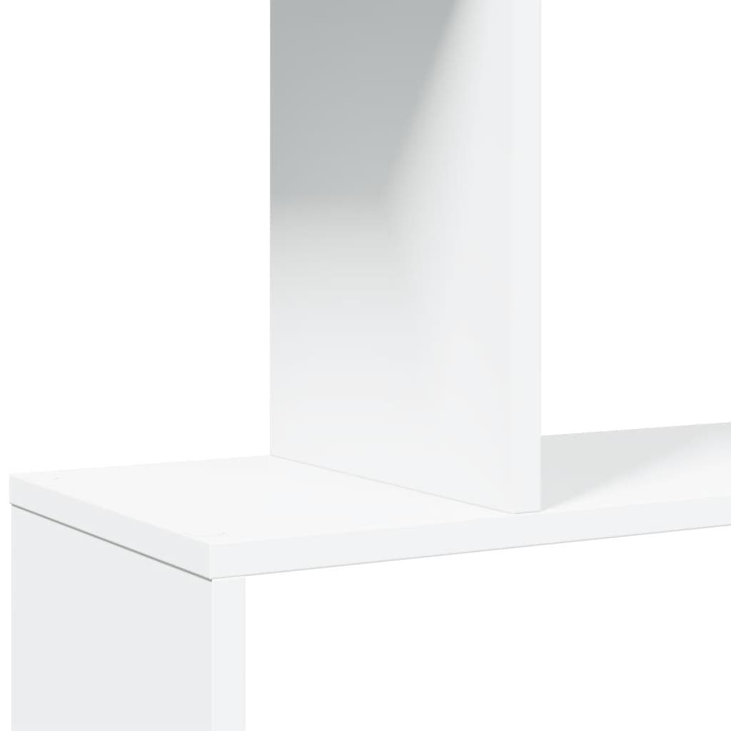 Raumteiler Bücherregal 5-stufig Weiß 70x24x161 cm Holzwerkstoff