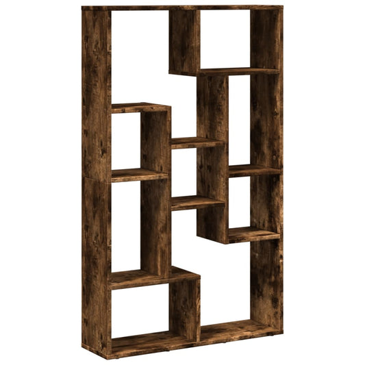Bücherregal Räuchereiche 72x20x120 cm Holzwerkstoff