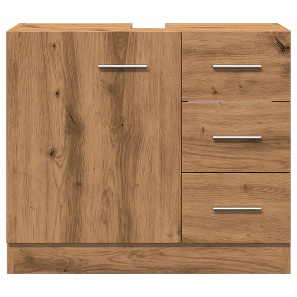 Waschbeckenschrank Artisan-Eiche 63x30x54 cm Holzwerkstoff