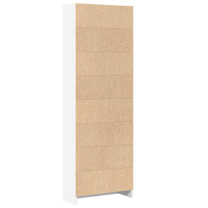 Bücherregal Weiß 60 x 24 x 176 cm Holzwerkstoff