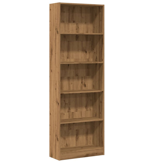 Bücherregal Artisian Oak 60 x 24 x 176 cm Holzwerkstoff