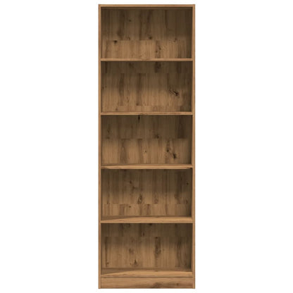 Bücherregal Artisian Oak 60 x 24 x 176 cm Holzwerkstoff