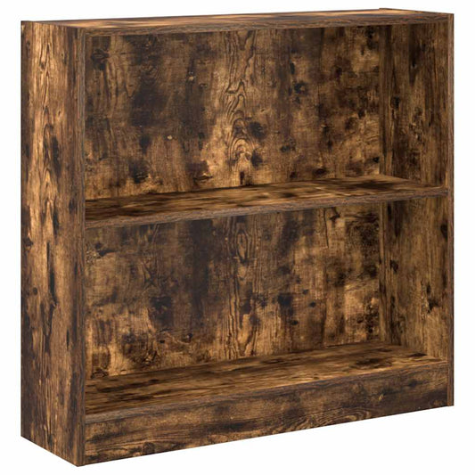 Bücherregal Räuchereiche 80x24x76 cm Holzwerkstoff
