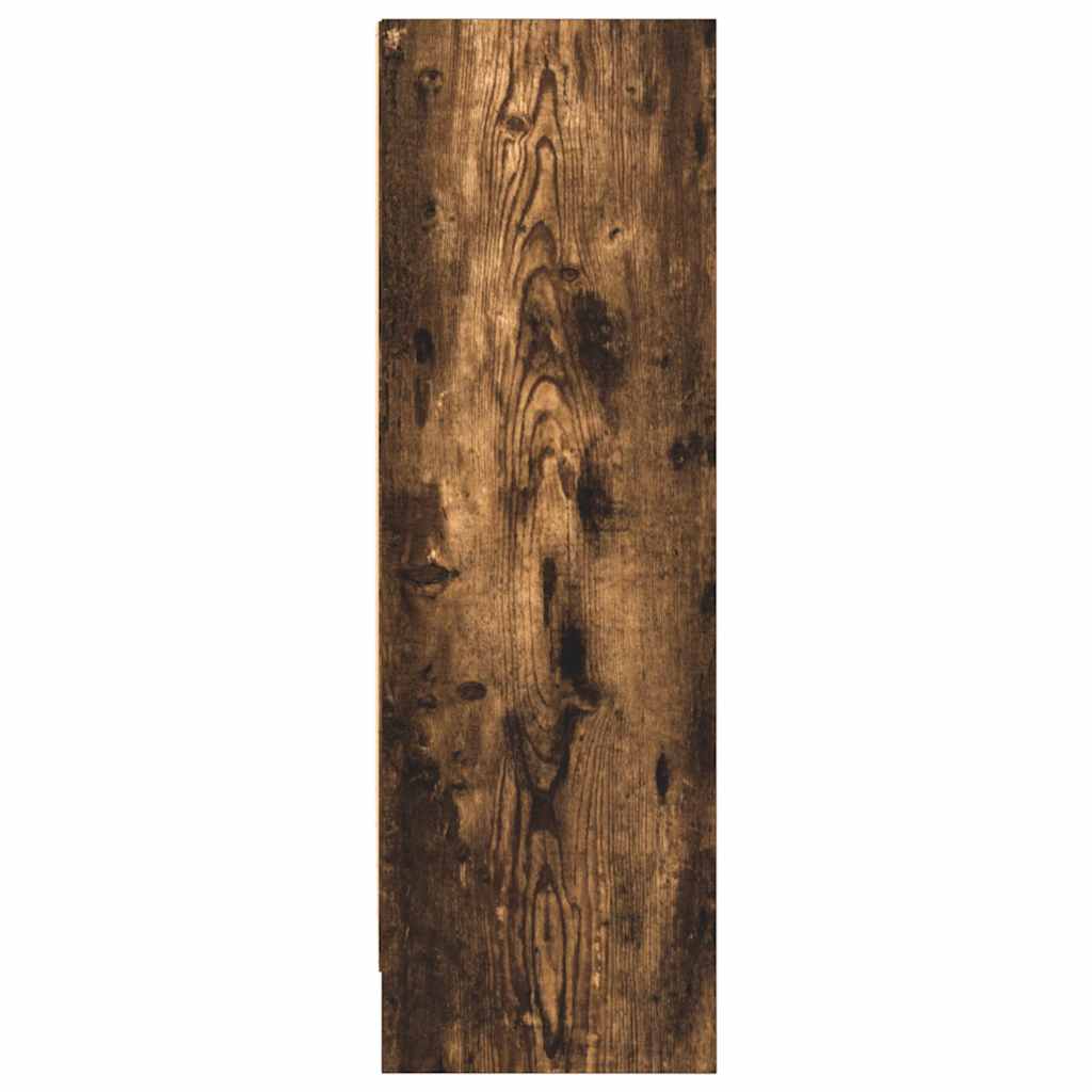 Bücherregal Räuchereiche 80x24x76 cm Holzwerkstoff