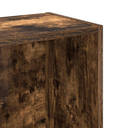 Bücherregal Räuchereiche 80x24x76 cm Holzwerkstoff