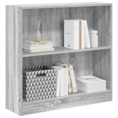 Bücherregal Grau Sonoma 80x24x76cm Holzwerkstoff