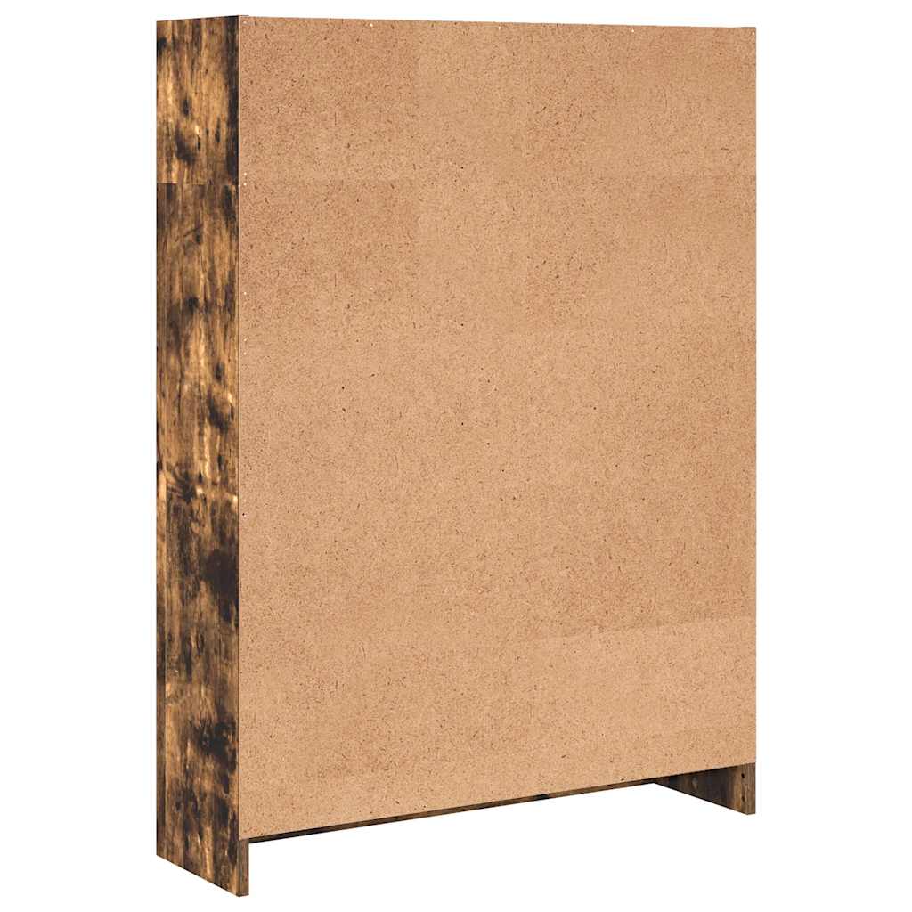 Bücherregal Räuchereiche 80x24x109 cm Holzwerkstoff