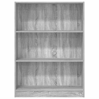 Bücherregal Grau Sonoma 80x24x109 cm Holzwerkstoff