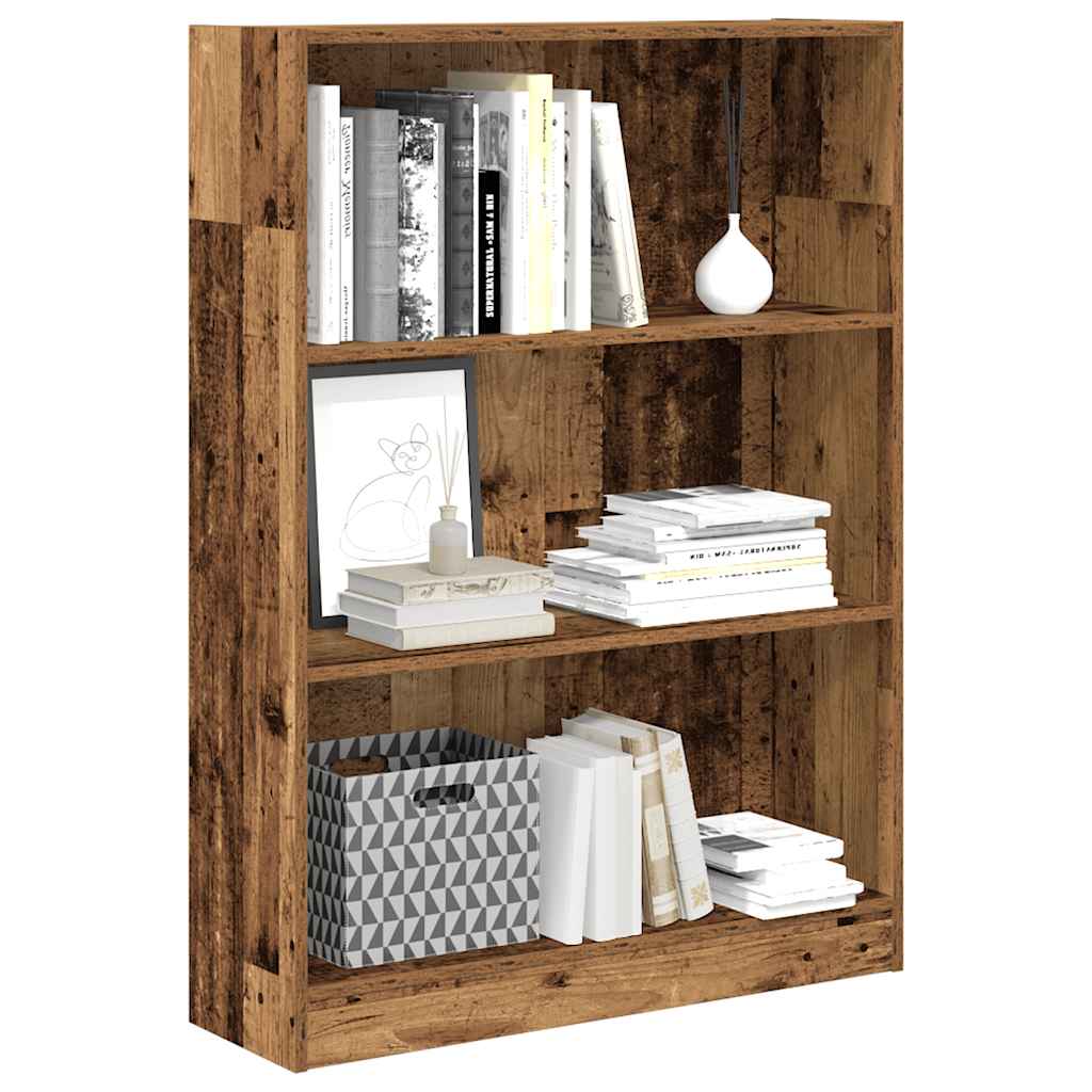 Bücherregal Altholz-Optik 80x24x109 cm Holzwerkstoff