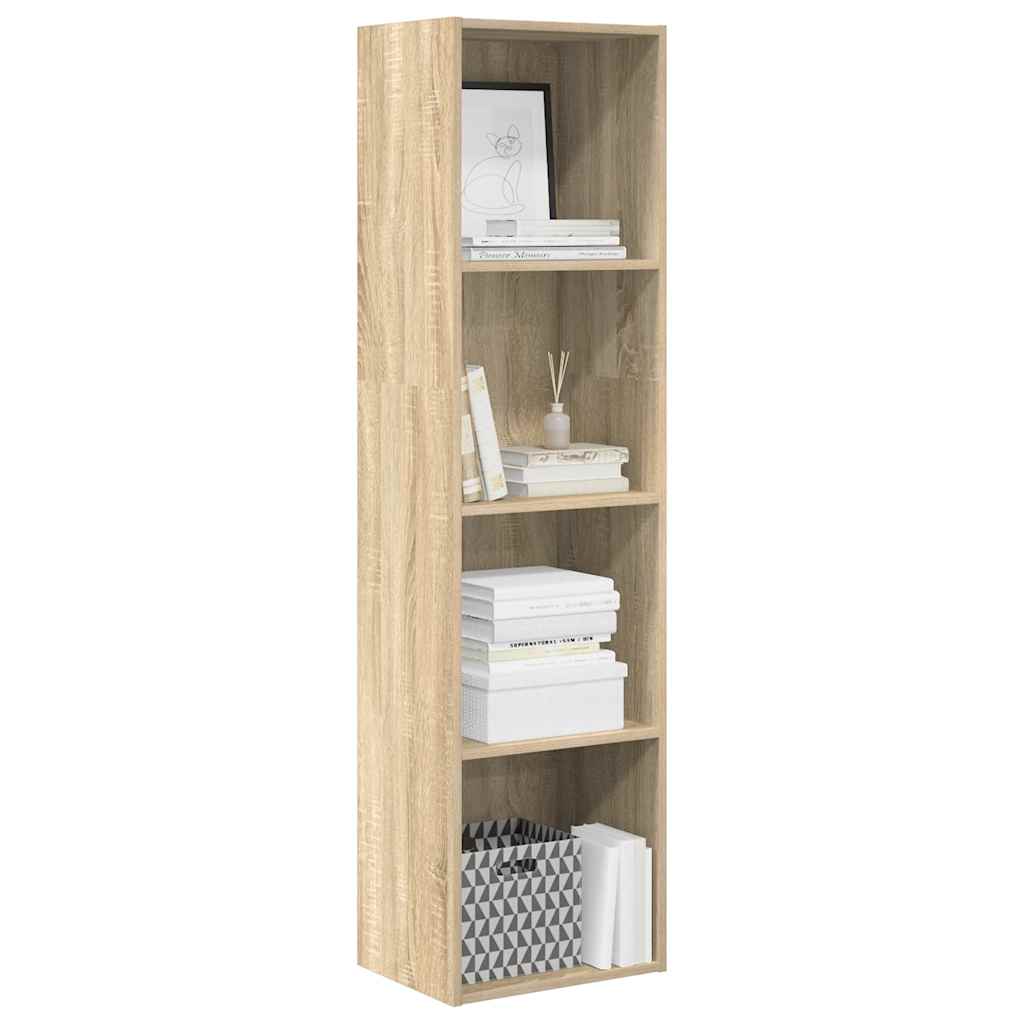 Bücherregal Sonoma-Eiche 40x30x152 cm Holzwerkstoff