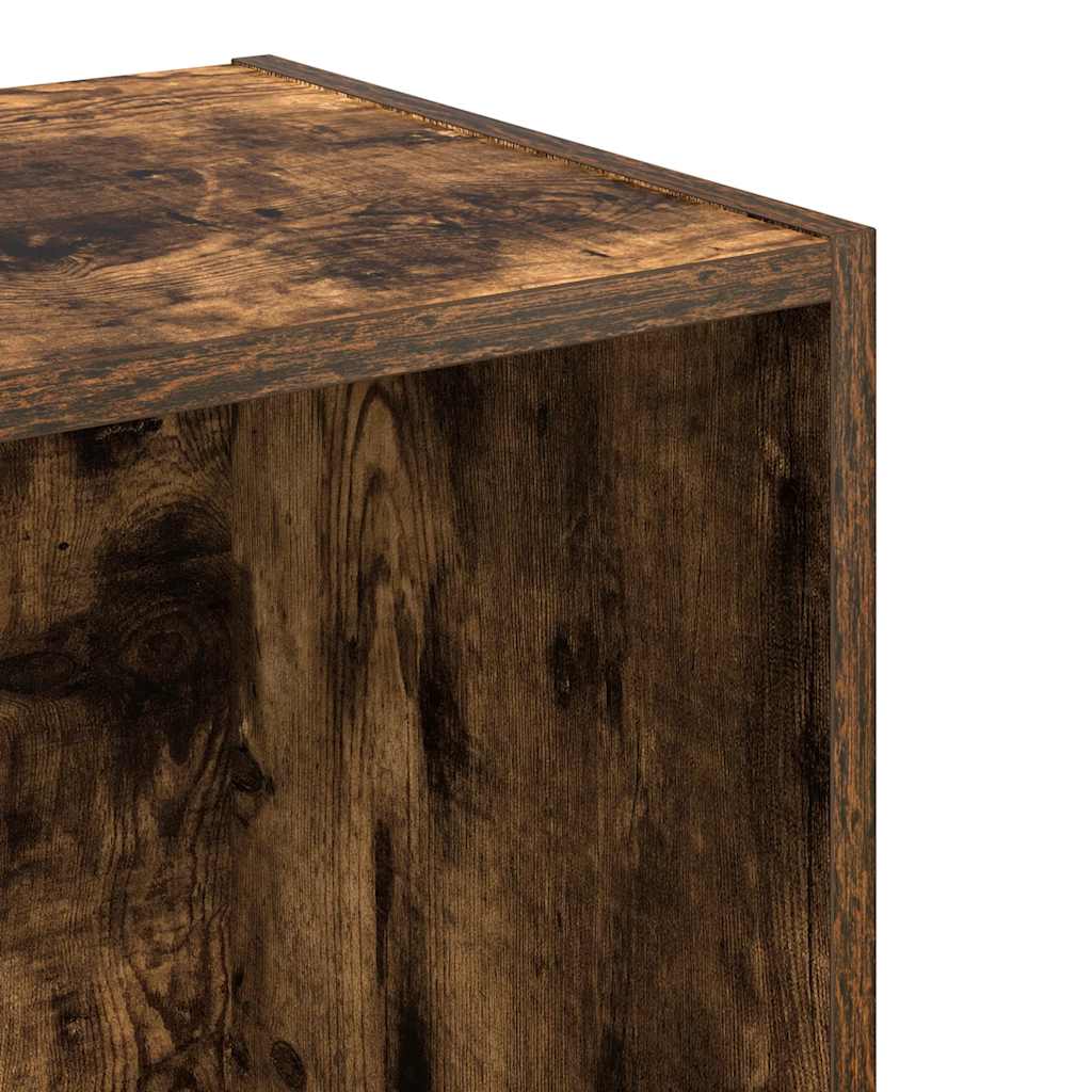 Bücherregal Räuchereiche 40x30x152 cm Holzwerkstoff