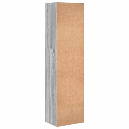 Bücherregal Grau Sonoma 40x30x152 cm Holzwerkstoff