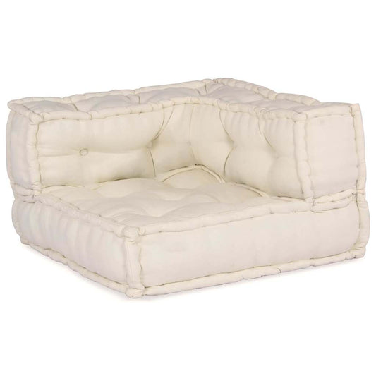 Modulares Sofa 2 pcs Creme 70 x 70 x 56 cm Stoff