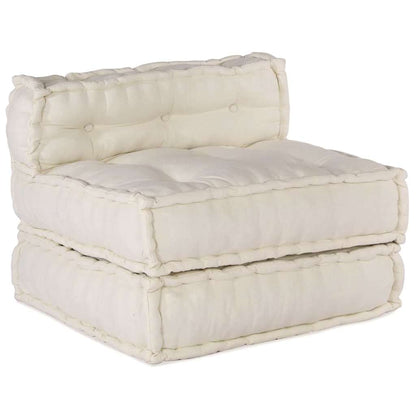 Modulares Sofa 4 pcs Creme 70 x 70 x 56 cm Stoff