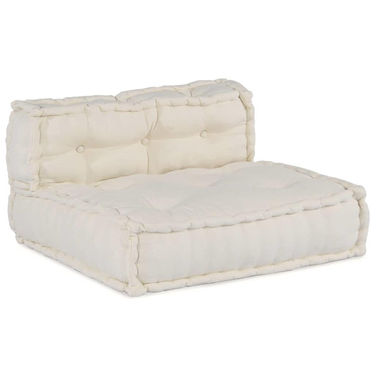 Modulares Sofa 4 pcs Creme 70 x 70 x 56 cm Stoff