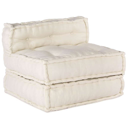 Modulares Sofa 4 pcs Creme 70 x 70 x 56 cm Stoff