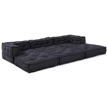 Modulares Sofa 3 pcs Anthrazit 70 x 70 x 56 cm Stoff