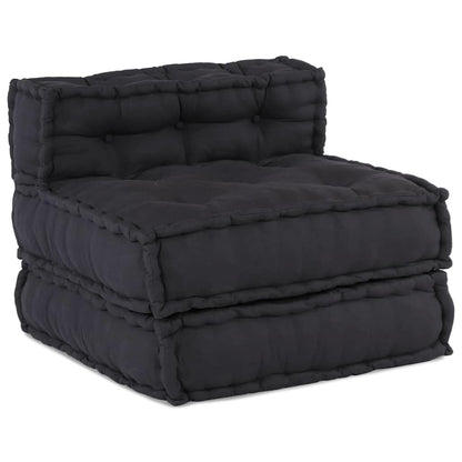 Modulares Sofa 3 pcs Anthrazit 70 x 70 x 56 cm Stoff