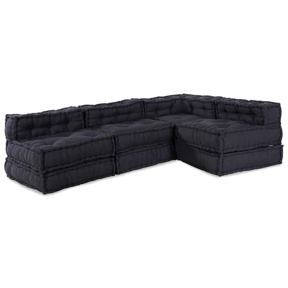 Modulares Sofa 4 pcs Anthrazit 70 x 70 x 56 cm Stoff