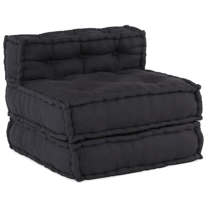 Modulares Sofa 4 pcs Anthrazit 70 x 70 x 56 cm Stoff