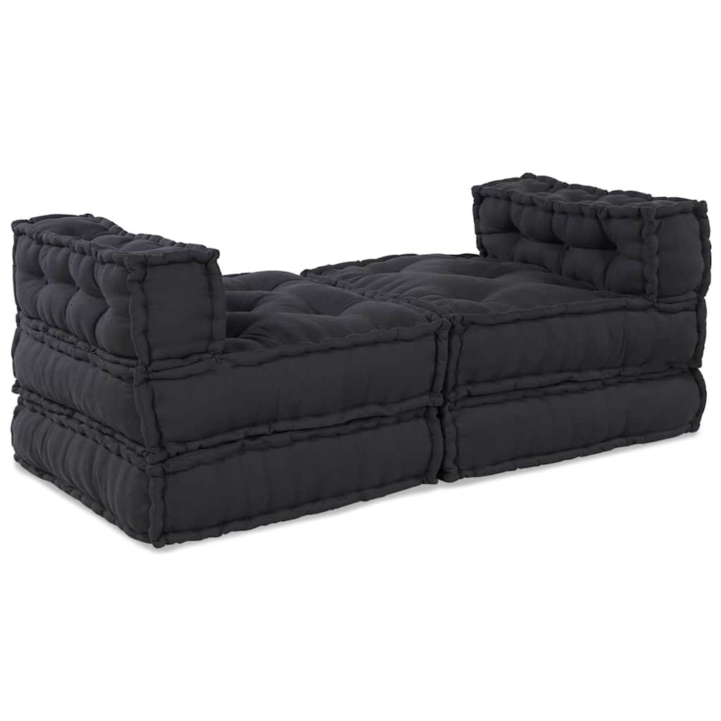 Modulares Sofa 4 pcs Anthrazit 70 x 70 x 56 cm Stoff