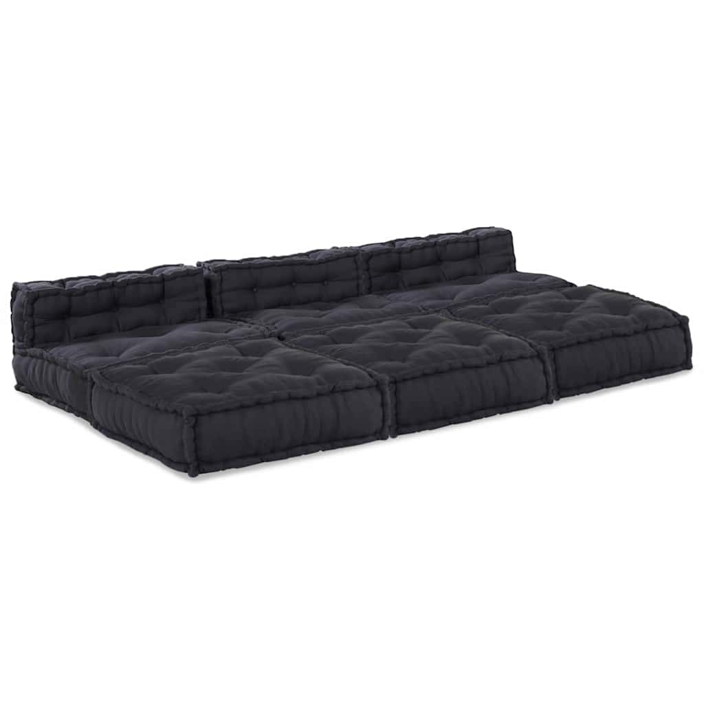Modulares Sofa 4 pcs Anthrazit 70 x 70 x 56 cm Stoff